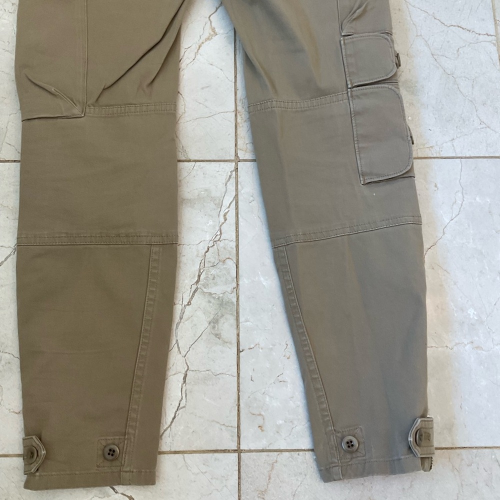 Ralph Lauren Skinny-fitting khaki cargo trousers with stretch, pockets, Sz 4 - Picture 11 of 13